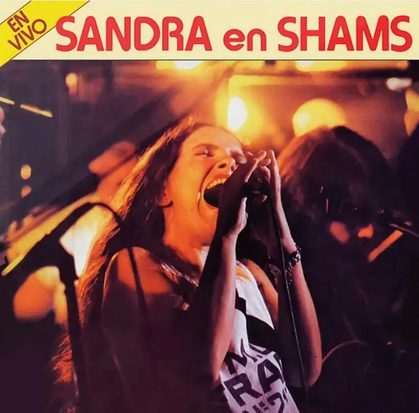Portada del Album Sandra Mihanovich - Sandra en Shams, 1984