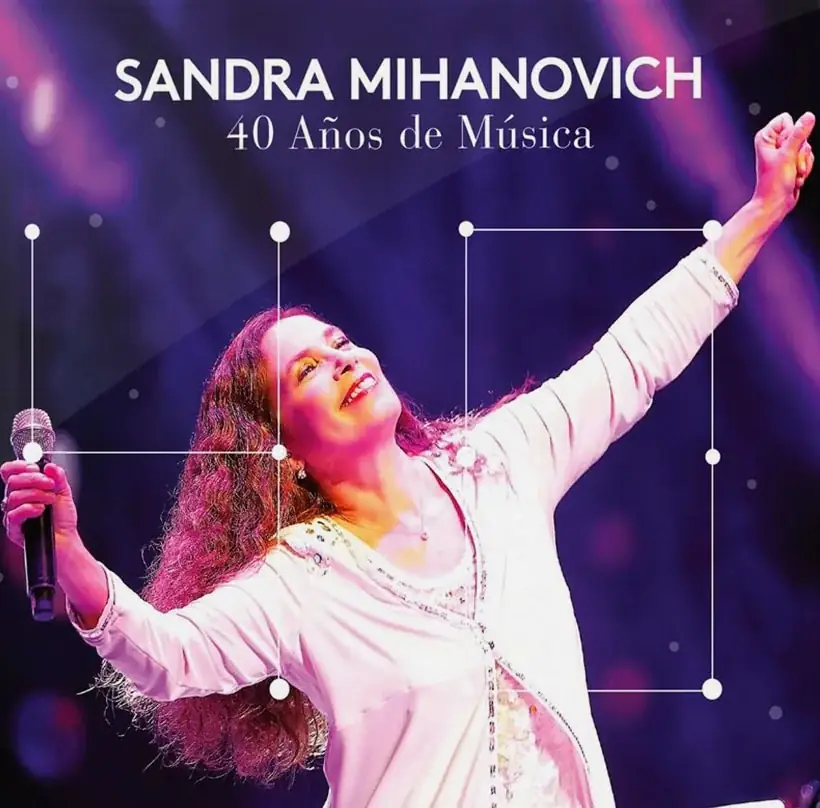 Portada del Album Sandra Mihanovich - 40 Años de Musica, 2017